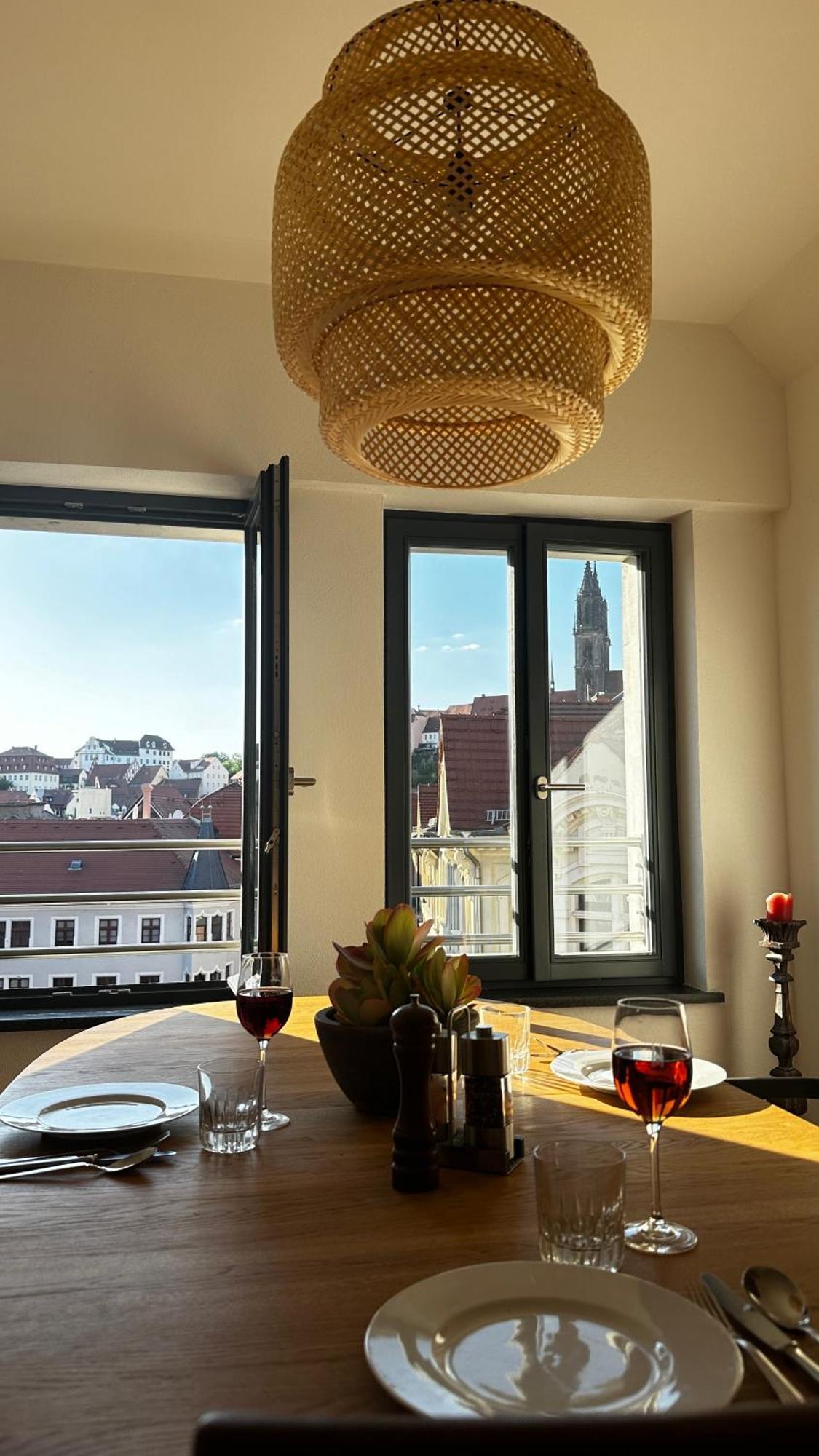 Ruhige-Moderne Wohnung Mit Burgblick Мейсен Экстерьер фото